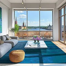 Koberec Wilton - Artena (tmavomodrý)