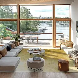 Koberec Wilton - Artena (tmavo zlatý)