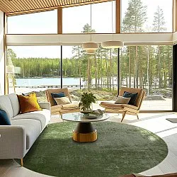 Koberec okrúhly - Lynton (zelený)