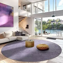 Kruhový koberec - Lynton (svetlo fialový)