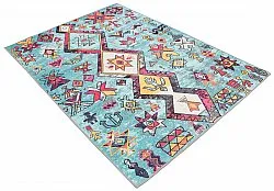 Koberec Wilton - Misare (modrý/multicolor)