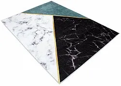 Koberec Wilton - Savino (čierna/biela/zelená)