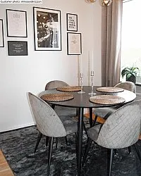 Koberec z viskózy - Jodhpur špeciálna luxusná edícia (čierna)