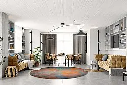 Kruhový koberec - Foggia (viacfarebný)