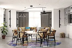 Kruhový koberec - Padua (multicolor)