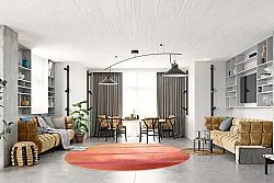 Kruhový koberec - Sondrio (viacfarebný)