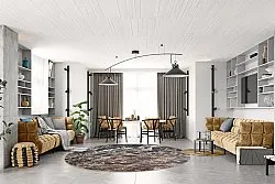 Kruhový koberec - Lecco (viacfarebný)