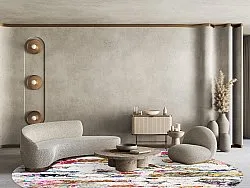 Kruhový koberec - Monza (viacfarebný)