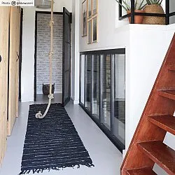 Koberec z kusov - Nordal Design (čierna koža)