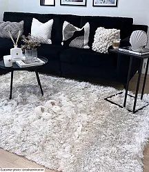 Koberce s dlhým vlasom - Janjira (biela)