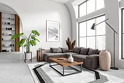 Koberec Wilton - Olympia (čierna/biela)