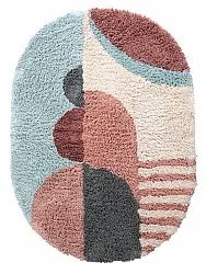 Oválny koberec - Tropea Natural Cotton Shaggy (multi)