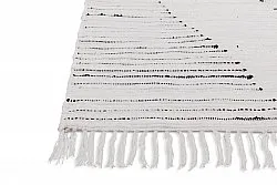 Koberec z kusov - Palani (biela/čierna)