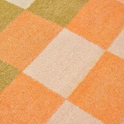 Dečky - Dečka z vlněné směsi - Audrey Check (béžová/žlutá/oranžová)