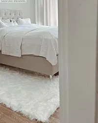 Koberce s dlhým vlasom - Pomaire (biele)