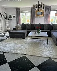 Koberce s dlhým vlasom - Pomaire (biele)