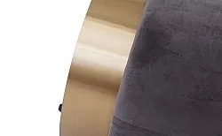 Sametový puf - Kodaň (šedý)