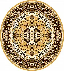 Kruhový koberec - Peking (zlatý)