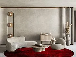 Koberec okrúhly - Frome (červený)