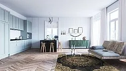 Koberec Wilton - Sandrigo (čierny/zlatý)