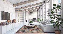 Koberec Wilton - Bohemia (červený/multicolor)