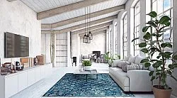 Koberec Wilton - Douz (modrá)