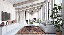 Koberec Wilton - Patnos (modrý/multicolor)