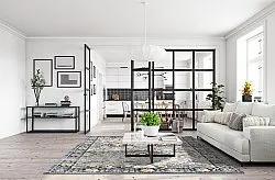 Koberec Wilton - Fernana (modrý/multicolor)