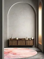 Kruhový koberec - Nancy (ružový)