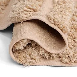 Rund matta - Cazorla Natural Cotton Shaggy (beige)