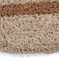 Rund matta - Cefalu Natural Cotton Shaggy (multi)
