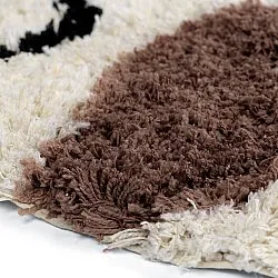 Rund matta - Naousa Natural Cotton Shaggy (multi)