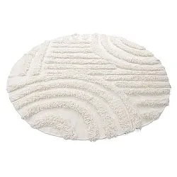 Rund matta - Cazorla Natural Cotton Shaggy (offwhite)