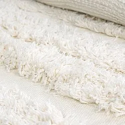 Rund matta - Cazorla Natural Cotton Shaggy (offwhite)