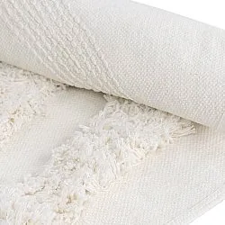 Rund matta - Cazorla Natural Cotton Shaggy (offwhite)