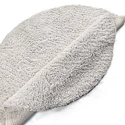 Rund matta - Combarro Solid Cotton Shaggy (creme)
