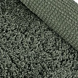 Rund matta - Combarro Solid Cotton Shaggy (grön)
