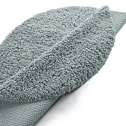 Rund matta - Combarro Solid Cotton Shaggy (ljusblå)