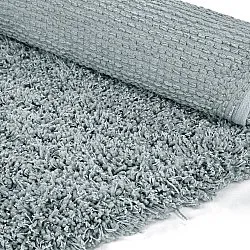 Rund matta - Combarro Solid Cotton Shaggy (ljusblå)