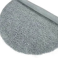 Rund matta - Combarro Solid Cotton Shaggy (ljusblå)
