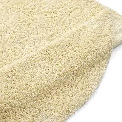 Rund matta - Combarro Solid Cotton Shaggy (ljusgul)