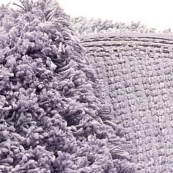 Rund matta - Combarro Solid Cotton Shaggy (ljuslila)