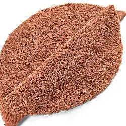 Rund matta - Combarro Solid Cotton Shaggy (ljusorange)