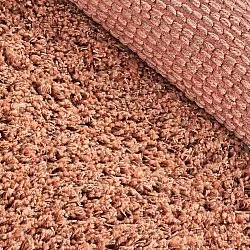 Rund matta - Combarro Solid Cotton Shaggy (ljusorange)