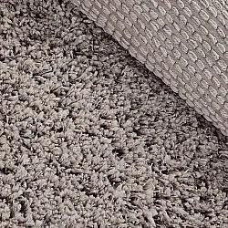 Rund matta - Combarro Solid Cotton Shaggy (taupe)