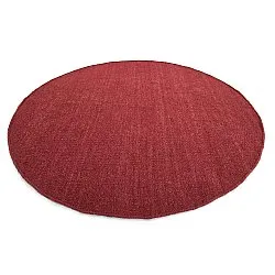 Kruhový koberec - Hamilton (tmavočervený)