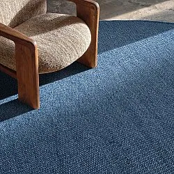 Kruhový koberec - Hamilton (námornícka modrá)
