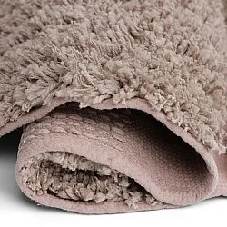 Rund matta - Otranto Natural Cotton Shaggy (taupe)