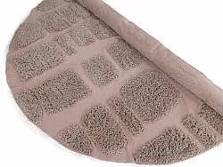 Rund matta - Otranto Natural Cotton Shaggy (taupe)