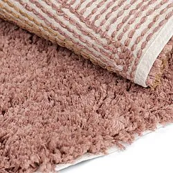 Rund matta - Perast Natural Cotton Shaggy (multi)
